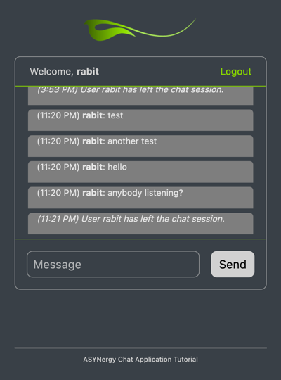 chat messages
